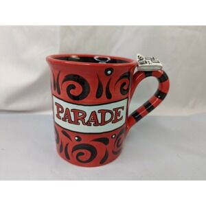 Parade News Coffee Cup Mug Red Black Our Name is Mud New York City